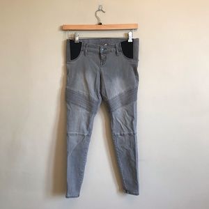 ISABEL Maternity 0 gray skinny jeans stretchy